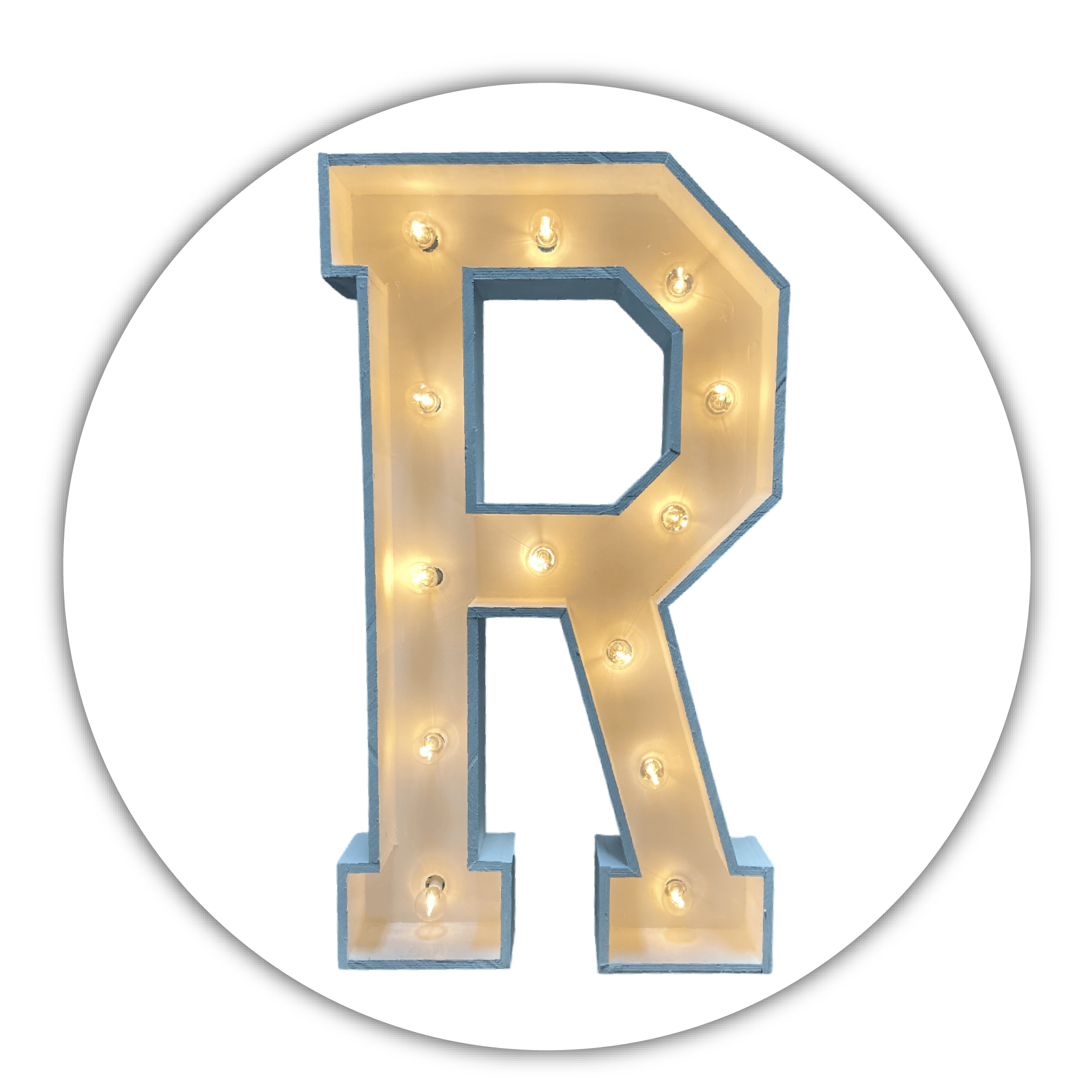 Lichtletter "R"